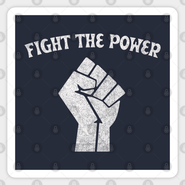 Fight The Power - Faded/Vintage Style Black Power Fist #2 Sticker by DankFutura